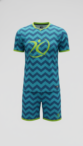 Ensemble maillot et short de volley-ball personnalisé jaune moutarde à imprimé animal, séchage rapide, uniforme d'équipe, sublimation, vêtements de sport OEM en gros - Product Image 4