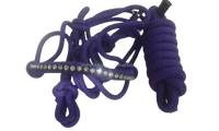 Laisse de travail fantaisie en nylon PP de 8 mm d'épaisseur, magnifiquement conçue, durable, réglable, avec rembourrage en coton et crochet pour laisses de nez.