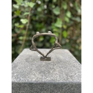 Modern Abstract <b>Couple</b> Sculpture Bronze Finish Decorative Figurine for Home Garden Decoration Supply Display Customizable Figure - Product Image 5