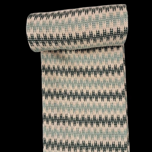 Tela de Ganchillo de Alta Calidad en Verde Agua, Verde Botella y Beige, Tela de Ganchillo con Rayas Texturizadas, Material Suave y Ligero - Product Image 1