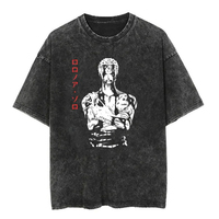 T-shirt en jersey pour homme grande taille, imprimé sur mesure, délavé, respirant, écologique, à manches courtes, col rond, style Hip Hop, en coton