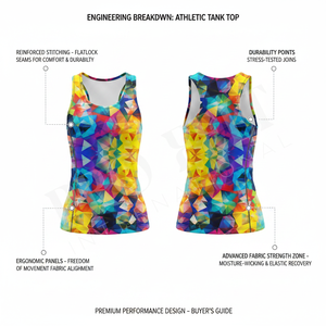 Hot Selling Custom <b>Polyester</b> Fabric Racerback Tank Top Plus Size Loose Fitted Athletic Summer Shirt for Yoga Gym Running - Product Image 2