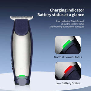 Tondeuse à cheveux professionnelle <span class=keywords><strong>Kemei</strong></span> KM 5021 3 en 1 rechargeable, tondeuse à cheveux à lame plate 0 mm, machine à couper les cheveux pour barbier avec câble USB - Product Image 6