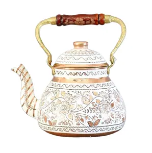 优质茶壶铜茶壶新式酒店餐厅家用厨具咖啡壶印度制造2023批发
