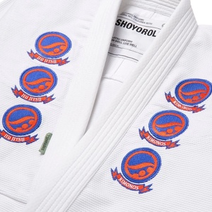 กางเกงยิวยิตสู Shoyoroll BJJ สีขาว ผ้าฝ้าย ทรงปกติ พิมพ์ลายฟอยล์ด้านหน้า สำหรับผู้ใหญ่ ทั้งชายและหญิง - Product Image 6
