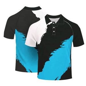 Camiseta Polo de Algodón Sublimado Multicolor Rojo y Negro con Logotipo Personalizado, Unisex para Adultos, Tiempo de Entrega de Muestra de 7 Días - Product Image 3