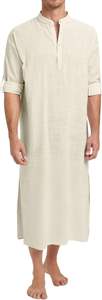 2026 New Premium <b>Men</b> Kurta <b>Pajama</b> <b>Set</b> Custom Logo Plain Design Islamic Clothing OEM Supplier Bulk Orders - Product Image 3