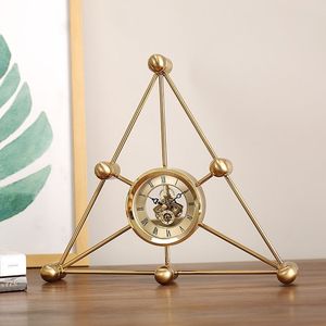 Elegant Tabletop Metal Desk <b>Clock</b> For Interior Decoration With Stylish Craftsmanship And Practical Time Display - Product Image 2