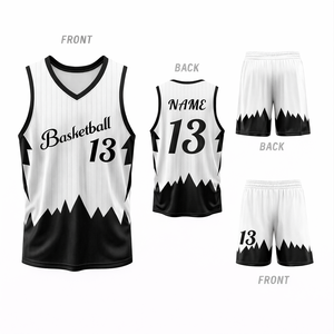 Conjunto de Uniforme de Baloncesto Personalizado de Talla Grande, Marca Privada OEM para Clubes, Equipos, Ligas, Escuelas, Tela Reversible de Alto Rendimiento - Product Image 1