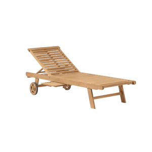 Chaises longues en bois massif pour jardin, réglable, simple, pour l'extérieur, prix de gros - Product Image 2