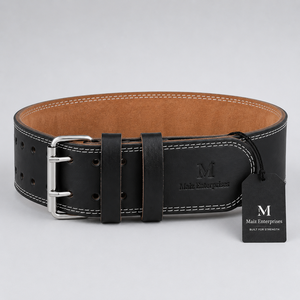 Ceinture de musculation en cuir Maiz Enterprises, soutien lombaire enveloppant, réglable, durable, robuste, soutien du tronc, adulte - Product Image 3