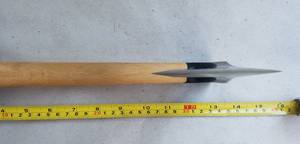 Mini <b>Carving</b> Bearded Pizza Cutter Axe with Sheath Forged Steel Blade <b>Wood</b> Handle - Product Image 2