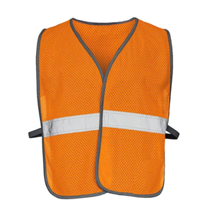 Hi Vis Safety <b>Vests</b> Durable Material Zip Mesh <b>Vest</b> Jacket for <b>Men</b> Customized Outdoor Working Reflective Safety Work-wear <b>Vest</b> - Product Image 2