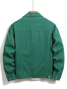 OEM <b>Men</b> <b>Denim</b> <b>Jackets</b> Acid Washed Distressed for <b>Men</b> With Full Customization Sport Style <b>Men's</b> Jeans <b>Jacket</b> Outdoor Wear - Product Image 2