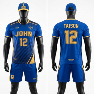 Uniforme de Voleibol para Hombre, 150 GSM, Tela Transpirable de Poliéster Premium, Paneles Laterales en Contraste Negro y Rojo, Sublimación, Logotipo Personalizado - Product Image 2