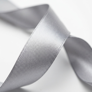 6mm 100% Polyester Silver Gray Single Face Satin Ribbon Customizable 350 Meter Roll Shrink-Resistant Luxury Gift <b>Boxes</b> Jewelry - Product Image 3