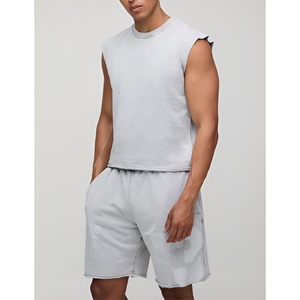 Conjunto Deportivo para Hombre 2026 con Logotipo Personalizado, Ropa Deportiva Informal de Dos Piezas, Camiseta y Pantalones Cortos de Color Sólido para Verano - Product Image 1