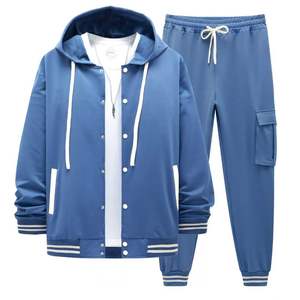 Conjunto Deportivo de Dos Piezas para Hombre, Invierno, Transpirable, Resistente al Viento, Personalizable, de Alta Calidad, Estilo Urbano, Ligero, Tallas Grandes - Product Image 1