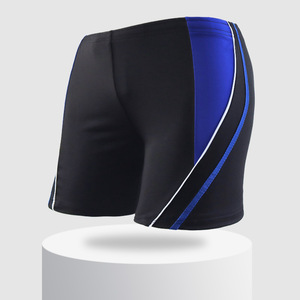 Waterproof no gi Shorts for Hot Spring Vacations <b>Men</b> Stylish Flat-Front Loose Plus-Size Swimming <b>Trunks</b> - Product Image 3