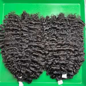 100% vendedores de cabello rizado Virgen sin procesar de cabello crudo birmano vietnamita, cabello crudo vietnamita - Product Image 3