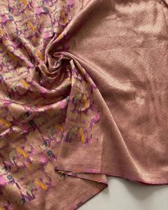 Tela de organza de seda india con diseño de Jari, estilo étnico elegante, sari, blusa de exportación muy moderna, boutique exclusiva - Product Image 6