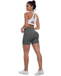 Scrunch Butt Shorts Workout Gym Shorts For Women Biker Shorts High Waisted Tummy Control Butt Lifting Running Sports Yoga <b>Booty</b> - Product Image 2