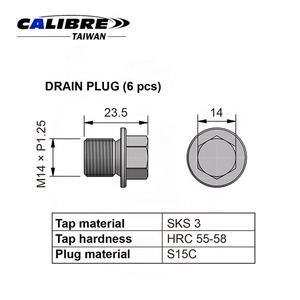 Tapón de Drenaje de Aceite de Motor TAIWAN CALIBRE M14 1.25P, Grifo SKS3 y Tapón de Acero 1015, Kit de Herramientas de Reparación con 1 Año de Garantía - Product Image 3