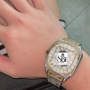 Reloj de Lujo con Diamantes Moissanite de Alta Calidad, Estilo Hip Hop, con Movimiento Mecánico y Esfera de Cristal, para Uso Diario y Regalos Empresariales - Product Image 2
