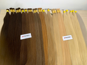 Extensiones de Cabello Virgen Vietnamita Nasa Hair Super Double Drawn, 100% Naturales, de 22-30 Pulgadas, Color Rubio Oscuro a Claro, Venta al Por Mayor - Product Image 6