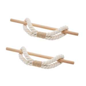 Premium Handmade Jute Curtain <b>Tiebacks</b> – Eco Natural Fiber Curtain Holders with Durable Braided Design - Product Image 3