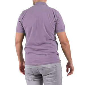 Camisetas Polo de Manga Corta para Hombre, Color Sólido, con Logotipo Personalizado, Diseño en Morado de Moda, 100% Algodón, Antiarrugas - Product Image 6