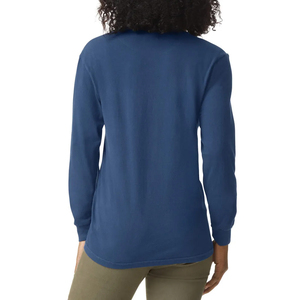 Chemise à manches longues sur mesure pour femmes, t-shirt en coton biologique durable de haute qualité, vêtements écologiques durables - Product Image 5