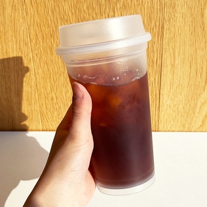 แก้วน้ำแบบใช้ซ้ำได้ 500 มล. ปลอดสาร BPA เป็นมิตรกับสิ่งแวดล้อม แก้วกาแฟพลาสติก แก้วน้ำและแก้วมัคสำหรับร้านกาแฟ บ้าน และพกพา - Product Image 5