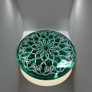 Gema de Labradorita Natural, Artesanía en Forma de Corazón, Decoración de Lujo Ecológica para el Hogar, Adorno de Piedra para Mesa, Día de San Valentín - Product Image 2