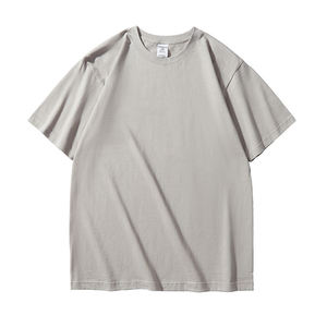 Camiseta de Hombre Oversize 100% Algodón, Color Sólido, Manga Corta, Cuello Redondo, Corte Holgado Informal, Jersey Transpirable con Serigrafía - Product Image 2