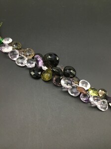 587,00 carats de pierres précieuses naturelles mélangées, précieuses, de grande taille (8 pouces), facettées en forme de poire, pour la fabrication de bijoux fins. - Product Image 3