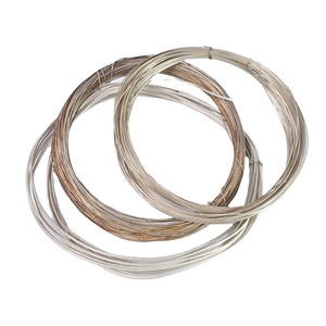 Al por mayor, alambres redondos de plata de ley 925 chapados en oro de 14K para joyería, 0.4-10mm, DIY, todos los tamaños - Product Image 1