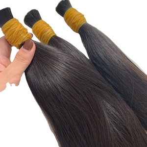 Extensiones de cabello humano puro vietnamita 10A a granel del fabricante, cabello humano 100%, estilo de onda profunda suelta - Product Image 1