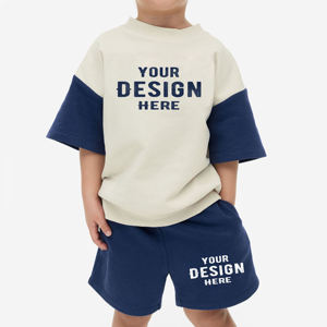 Conjunto de Ropa Infantil de Alta Calidad, Camiseta + Pantalones Cortos, Bordado Infantil, Trajes de Verano para Niño, 2 Piezas, Conjuntos de Pantalones Cortos para Niño - Product Image 1