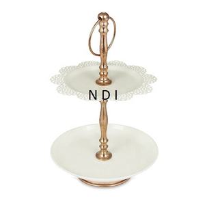 ขาตั้งเค้กโลหะพับได้แบบพกพา สินค้าขายดีสำหรับโรงแรม ร้านอาหาร ของตกแต่งโต๊ะอาหาร ขาตั้งโชว์เค้ก - Product Image 3