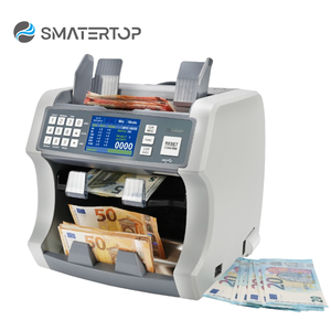 Compteur de billets professionnel S210 S200 à deux compartiments avec écran TFT 3,5 pouces, imprimante intégrée et trieur de devises mixtes - Product Image 2