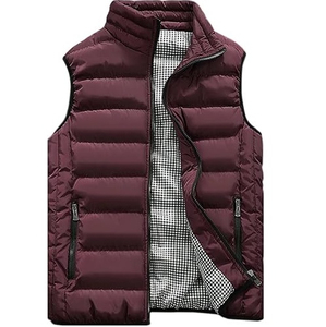 Top Quality Zipper Pocket Windproof Sleeveless Jacket Custom logo <b>Men</b> Golf Puffer Down <b>Vest</b> Bubble Puffer <b>Vest</b> - Product Image 5