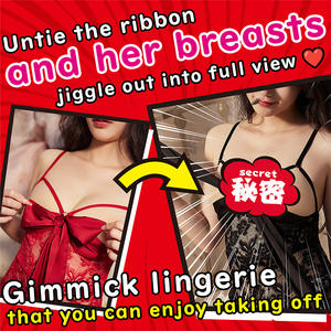 Body de Encaje con Escote en Forma de Corazón, Color Rojo, Negro y Blanco, Transpirable, con Relleno Extraíble, Estilo Babydoll - Product Image 2