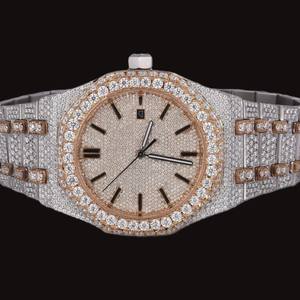 Best Personalized Custom Design Full Diamond Dial Stainless Steel <b>Watch</b> <b>for</b> <b>Man</b> Moissanite Hip Hop Style <b>Mechanical</b> Wristwatch - Product Image 1