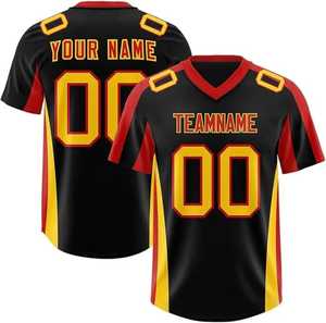 Camiseta de Fútbol Americano 100% Poliéster Sublimada por Transferencia de Calor, Tejido Transpirable y Suave - Product Image 1