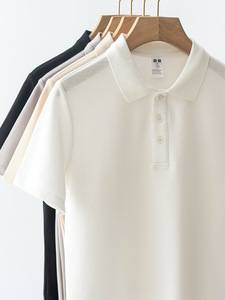 Chemises polo OEM en gros, logo personnalisé, chemise polo pour homme, 63 % coton, 37 % polyester, chemises polo de golf - Product Image 4