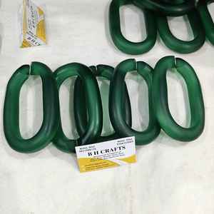 Eco-Friendly Colorful Transparent Resin Handmade Chain Links for Wall <b>Hanging</b> Decor <b>Room</b> <b>Divider</b> - Product Image 2