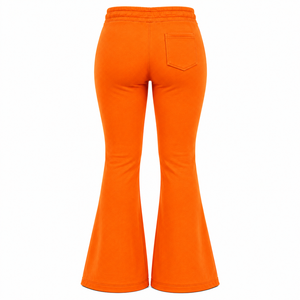 Wholesale Women Flare Sweatpants Viral Streetwear <b>Bell</b> Bottom Leg Pants Solid Color Modern Fashion Womens Flare Sweatpants - Product Image 2