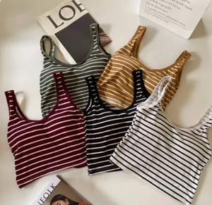 Prix de gros – Nouveau débardeur court côtelé vintage à séchage rapide, écologique, de haute qualité, léger, décontracté, pour le streetwear et le fitness - Product Image 2