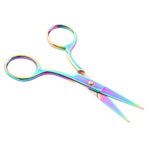 กรรไกรสแตนเลสตัดหนังกำพร้าแบบโค้งสำหรับตัดขนจมูกอุปกรณ์เสริมความงามทำเล็บโลโก้แบบกำหนดเอง - Product Image 2